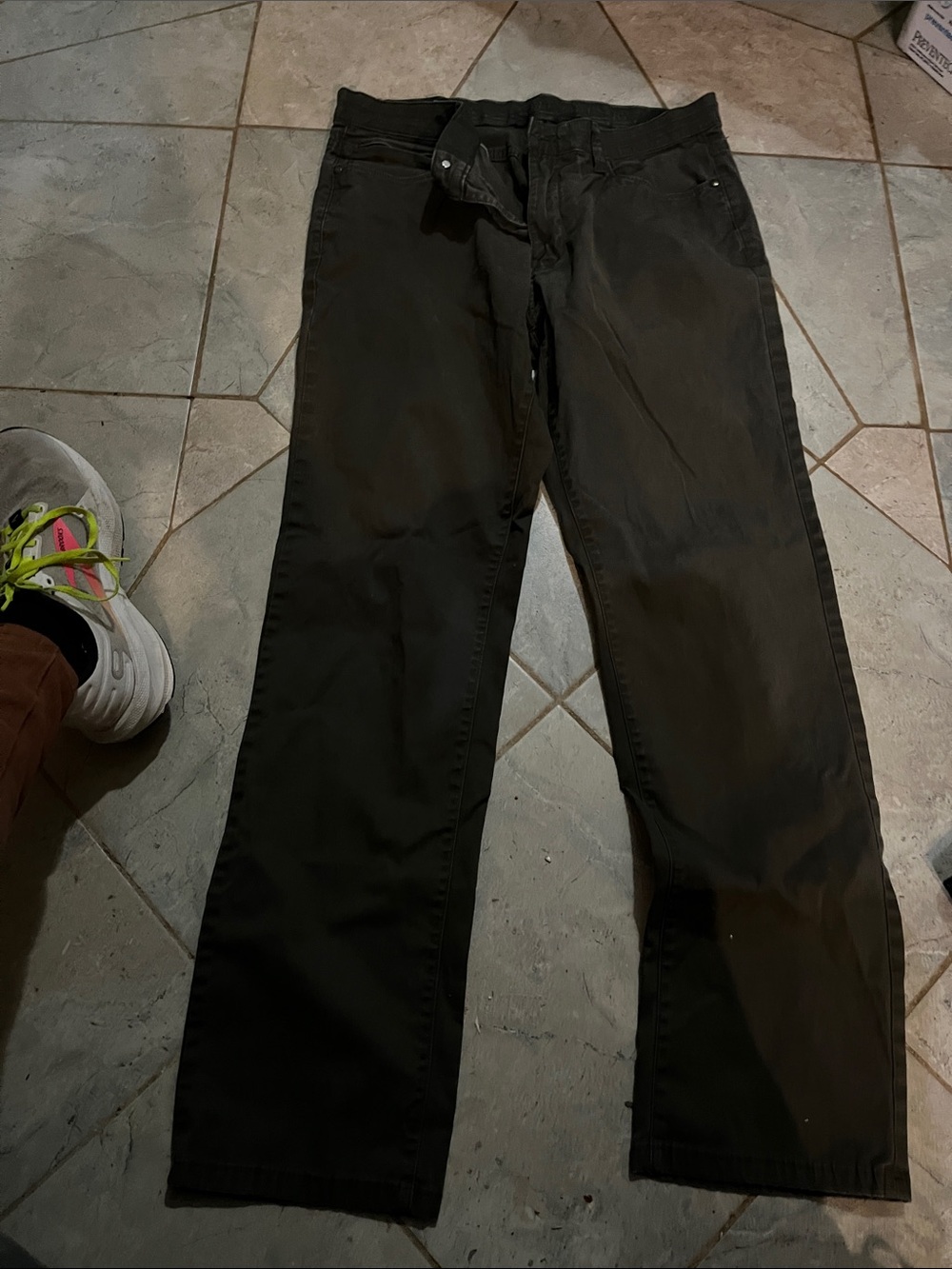 Straight-Leg Black Jeans